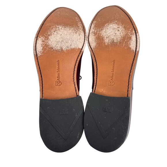 Allen Edmonds Fifth Avenue Mens Burgundy Cap-Toe Oxford Dress Shoes 11.5 D #5736 - Picture 4 of 6